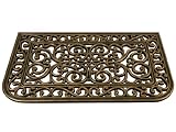 Somerset Rubber Doormat 17.7x29.5, Metallic Finish