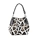 FASH Limited Giraffe Print Faux Leather Tote Shoulder Handbag,Brown,One Size