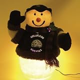 14" MLB Colorado Rockies Fiber Optic Snowman Christmas Table Top Decoration