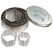 Ateco 5 Piece Fluted Hexagon Cutter Set