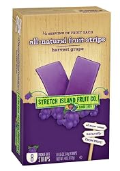 Stretch Island All Natural Fruit Strips, Harvest Grape, 8-Count Strips (Pack of 6)