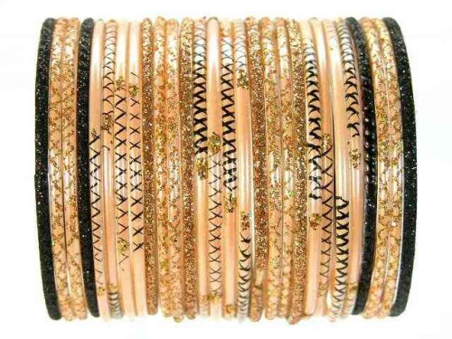 Click here to buy Beachcombers! Event & Wedding Ethnic Glass Indian Bangles Belly Dance Bracelets BoHo Chic Full....