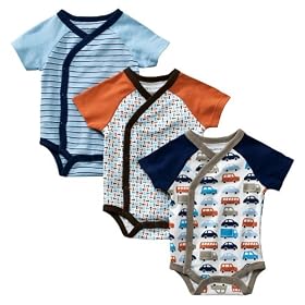 DwellStudio® for Target® Boy's SS Kimono Bodysuit 3pk