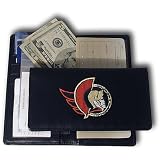 Rico Ottawa Senators Embroidered Leather Checkbook