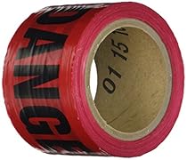 IRWIN Tools STRAIT-LINE 66202 Barrier Tape Roll, DANGER - DO NOT ENTER, 3-inch by 300-foot (66202)

