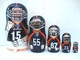 Denver Broncos NFL Football or any team Russian Nesting doll 5 pcs / 6 in