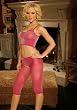 Sparkle Lurex Cami Top And Matching Leggings (Hot Pink;One Size)