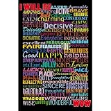 (24x36) I Will Be (Motivational List) Art Poster Print