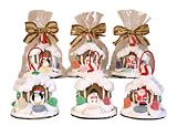 Handmade Gingerbread House Ornaments - 3pc