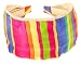 L. Erickson USA Two Tone Scarf Headband - Beach Day Stripe/Metallic Denim Gold
