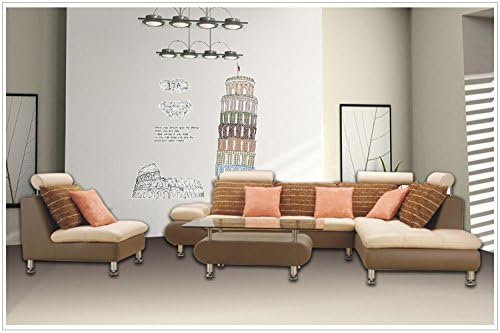 The Leaning Tower of Pisa Roman Colosseum Vinyl Wall Stickers Art Mural Decal