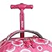 J World New York Sunrise Rolling Backpack, Pink Target, One Size