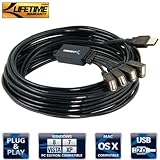 Sabrent 4-Port USB 2.0 32FT Active Extension Flexible Hub (CB-HUB4)