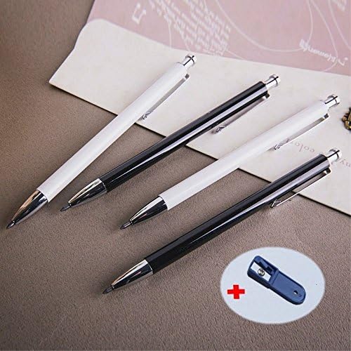 Office School Supplies 4 pcs 2.0mm Metal Mechanical Automatic Pencil Lead Holder &amp; Sharpener Education Accessories LOT
