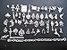 AVBeads 50pcs Mixed Silvers Fairy Wicca Pagan Witch Zinc Alloy Charms Bracelet Kit #3006