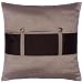 EXP Decorative Handmade Silver & Black Thai Silk Cushion Cover / Pillow Sham