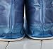 Whose Lemon Fashion Women Girls Zippered Winter Warm Snow Proof Waterproof Shoes Cover Rain PVC Reusable Sport Slip-resistant Wear-resistant Portable Foldable Shoes Covers Blue L