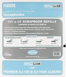 Pioneer 11-Inch-by-14-Inch, Postbound Refill Pages, 25 Per Package