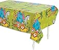 Zoo Animal Tablecloth - Plastic. 108" x 54"