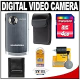 Bell & Howell DV600 HD High Definition Digital Video Camcorder/ Still Camera with Flip (Charcoal Gray) with 4GB Card + Accessory Kit