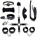 Utimi Under the Bed Bondage Restraints System in Black with 10 Pcs (Black 5)