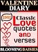 Valentine Diary: 1001 Classic Love Quotes and Verses