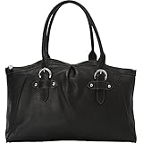 Piel Leather Large Top-Zip Handbag
