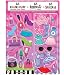 12 Collectible Puzzle Erasers + 12 Stretch Bracelets Bundle + 12 Stickers by Fashion Angels - Pink Combo Card. (Compare to Iwako and Silly Bandz!)