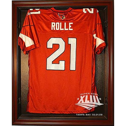 Caseworks Arizona Cardinals Super Bowl XLIII Mahogany Cabinet Jersey Display Case