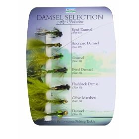 Shakespeare n� 7 - Mouches de p�che "Damsel" - Assorties