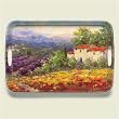 Serving Tray ~ Fleurs du Pays ~ 18 inches x 12 inches ~ melamine plastic ~ code 511