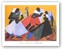 Barber Shop by Jacob Lawrence 20"x28" Art Print Poster