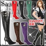 サイドバックル付☆美脚ニーハイブーツ2752|CG