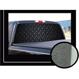 BLACK DIAMOND PLATE -16x54 - Rear Window Graphic - compact pickup truck film view... by PureAV