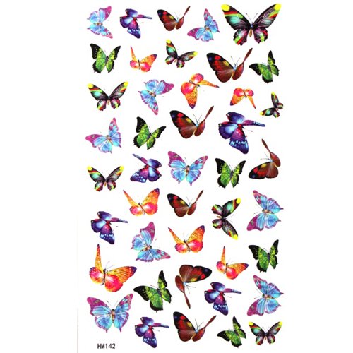 King Horse Small butterfly tattoo stickers waterproof sexy glamorous