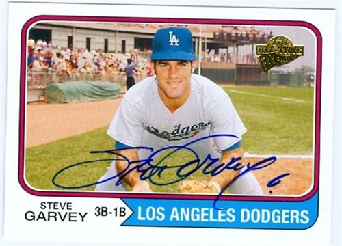 Steve Garvey Autographed/Hand Signed Baseball Card (Los Angeles Dodgers) 2005 Topps All Time Fan Fav