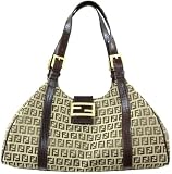 Fendi Beige and Brown Zucchino Sporty Handbag 8BR463-TN9-F0LK9
