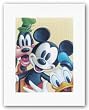 Mickey, Donald, and Goofy - Friends Forever by Walt Disney 10.5"x8" Art Print Poster Disney