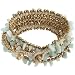 Serefina Triple Wrap Chip Bracelet - Aquamarine