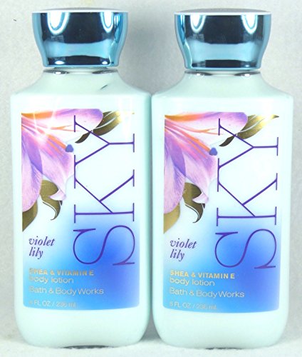2 X Violet Lily SKY Body Lotion 8 Fl Oz Each (Set of Two)