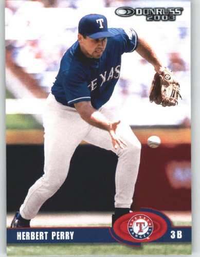 2003 Donruss #217 Herbert Perry - Texas Rangers (Baseball Cards)