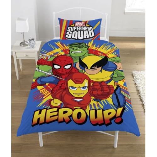 SUPER HERO SQUAD SPIDERMAN KIDS REVERSIBLE SINGLE DUVET