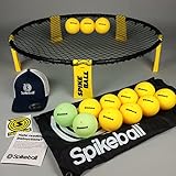 Spikeball Road To Victory Kit - As Seen on Shark Tank TV - 2 Glow In The Dark Balls To Allow For Night Play - 13 Spikeball Balls Total, Drawstring Bag, Spikeball Hat, And Rule Book