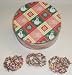 Scott's Cakes 1 lb. Dark Chocolate Covered Pretzel with Chocolate Chips & Jimmies in a Snowman Tin