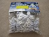 Strand of 150 Icicle Lights with Gutter Clips - Clear Bulbs