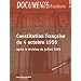 Constitution fran�aise du 4 octobre 1958 - �dition ao�t 2011 - DE 1.04