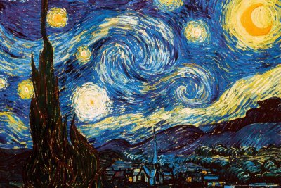 Starry Night, c. 1889 Art Styles Poster Print by Vincent van Gogh, 36x24