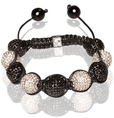 Buddha Bracelet Unisex & Adjustable In Black And White (Item Includes Gift Box)