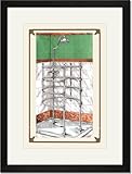 IMAGE OF Black Framed/Matted Print 17x23, A Shower Stall