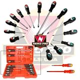 16pc Mechanics Screwdriver Slotted, Philips, Electrical, Tool Set w/ Case